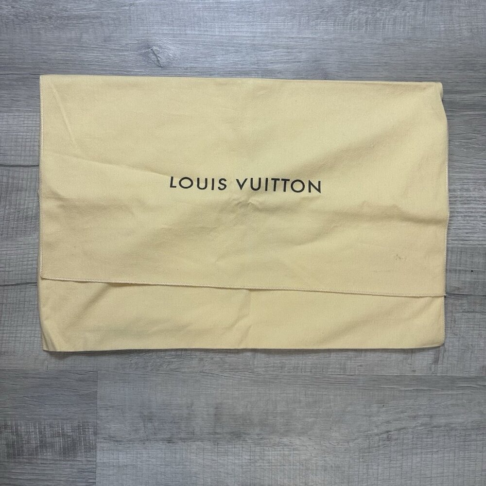 Authentic Louis Vuitton Cotton Dust Bag Envelope Purse Cover Storage 22" x 15"